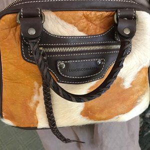 NWOT Francesco Biasia Mini Distressed Leather